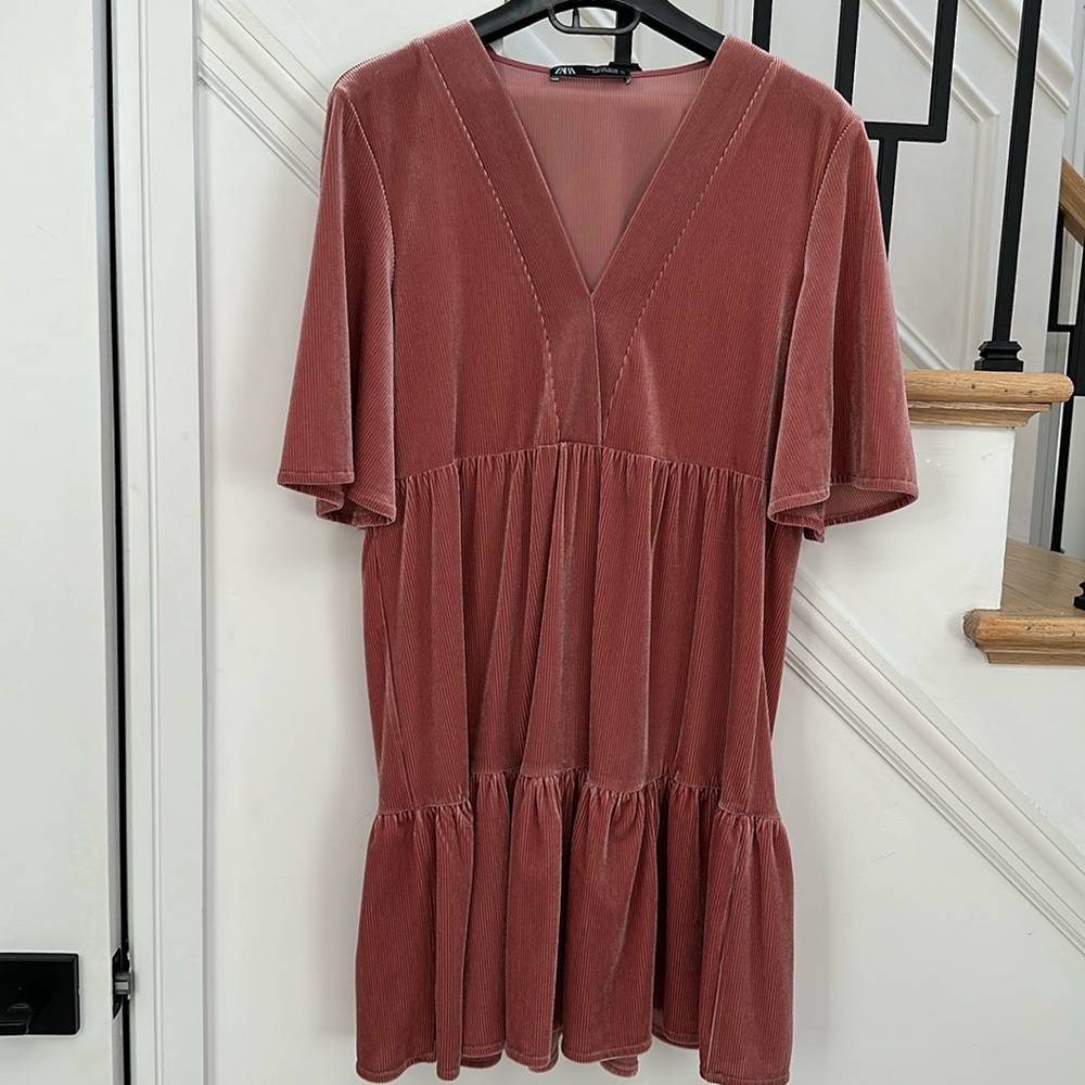 Zara velvet dress